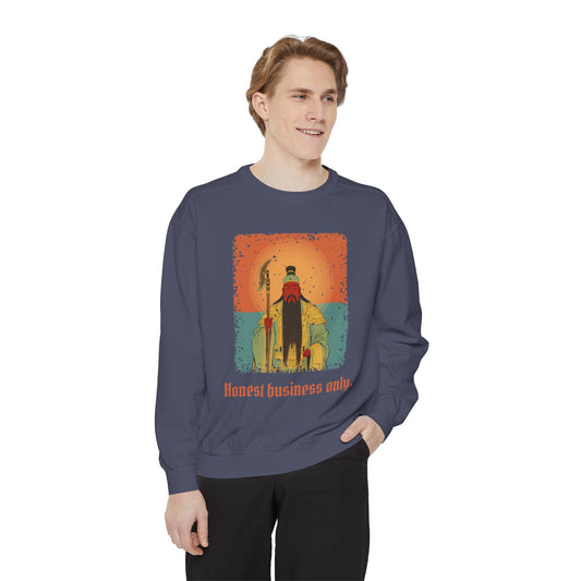 Guan Gong: Guardian of the Temple — Garment-Dyed Sweatshirt