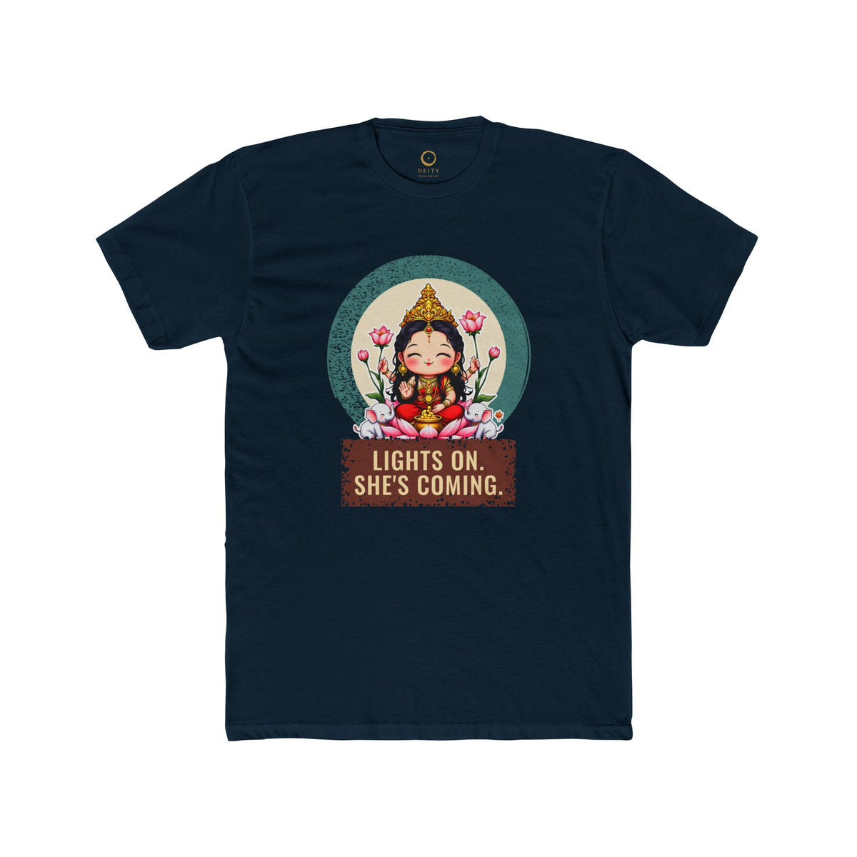 Lakshmi · “Lights on. She's coming.” — Unisex T-Shirt