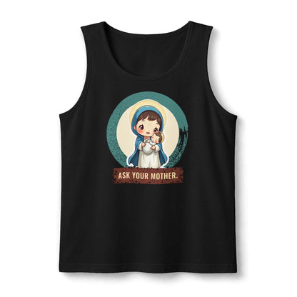 The Virgin Mary: Queen of Peace — Unisex Muscle Tank