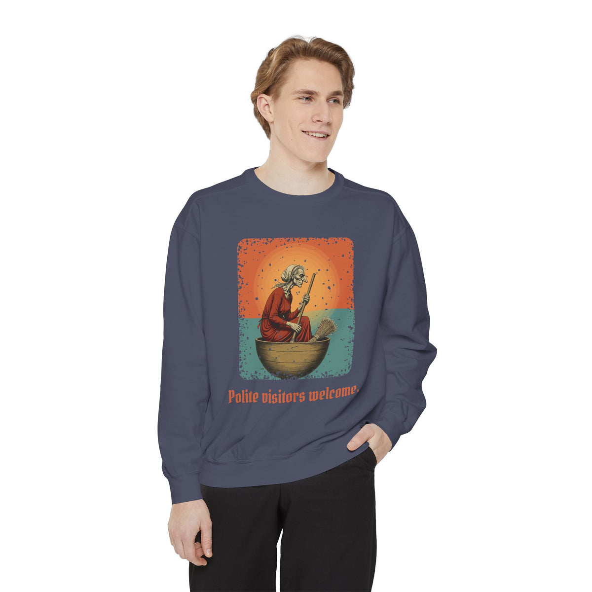 Baba Yaga: Bony Leg — Garment-Dyed Sweatshirt