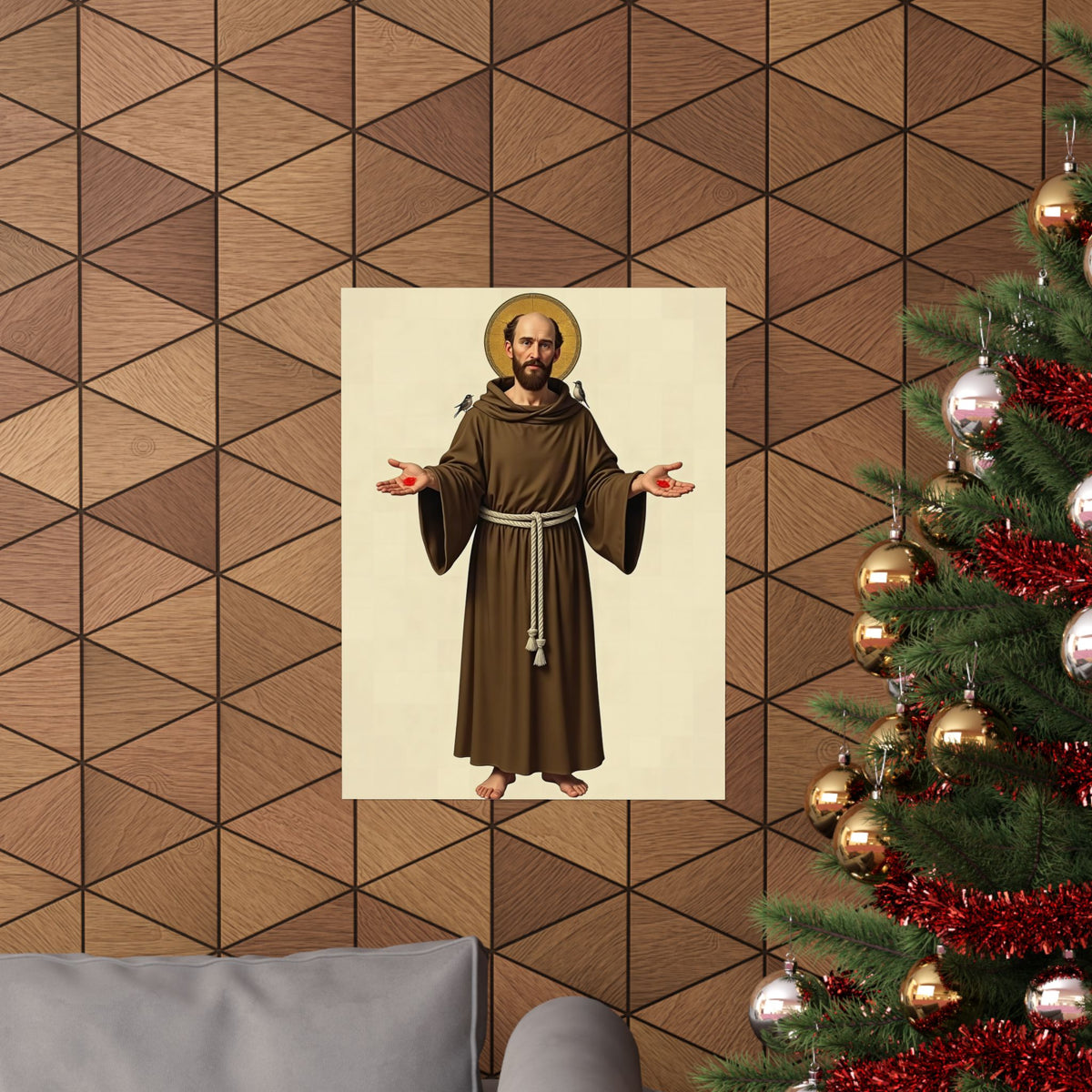 St Francis of Assisi: The Wolf of Gubbio — Art Print