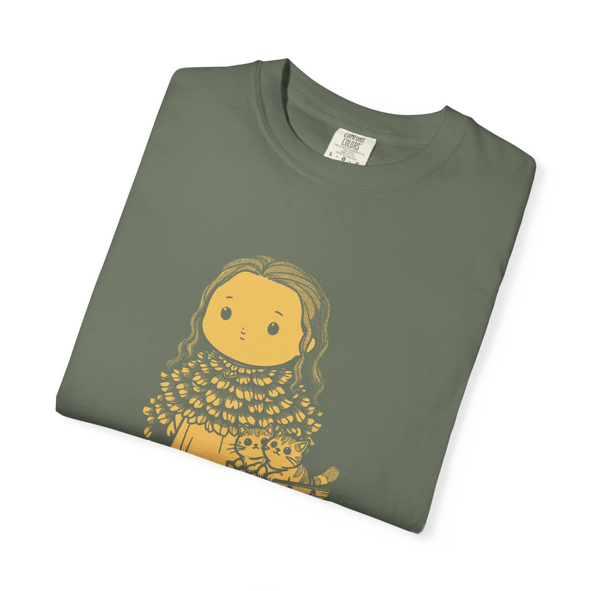 Freyja · “The original cat lady.” — Garment-Dyed One-Ink Tee