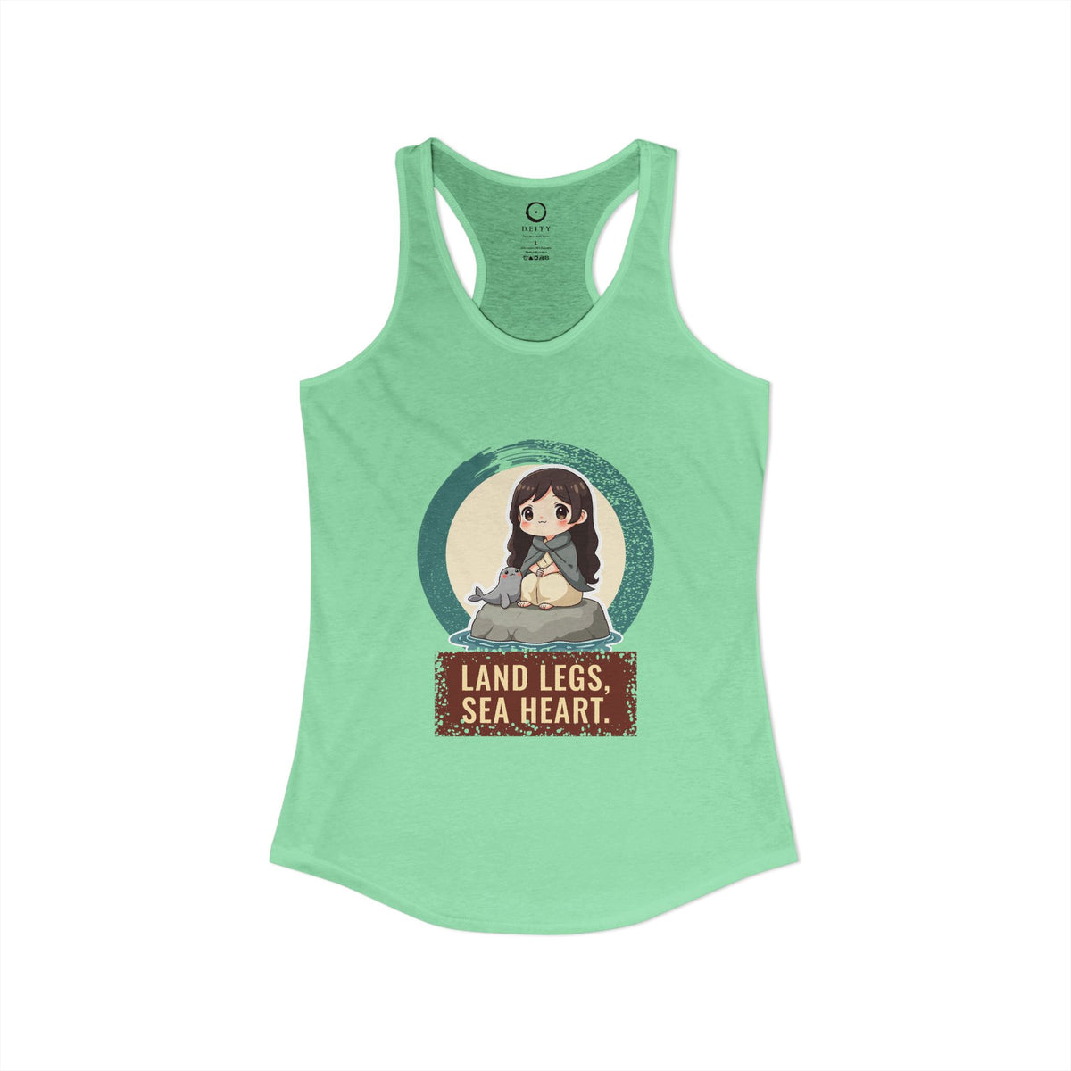Selkie: Grey Selkie of Sule Skerry — Women's Racerback Tank