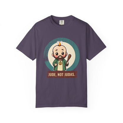 St Jude Thaddeus: Bearer of the Pentecost Flame — Garment-Dyed T-Shirt