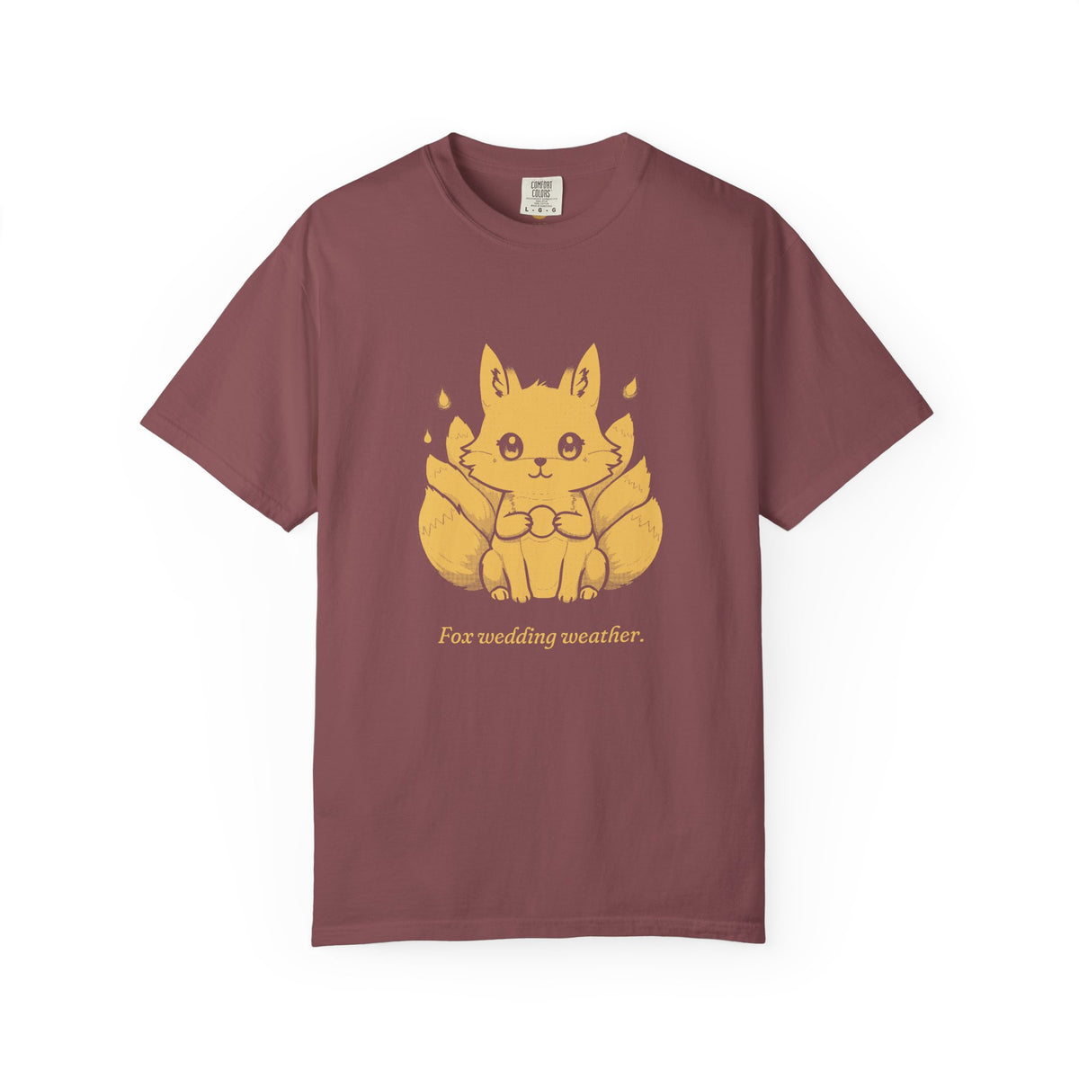 Kitsune · “Fox wedding weather.” — Garment-Dyed One-Ink Tee