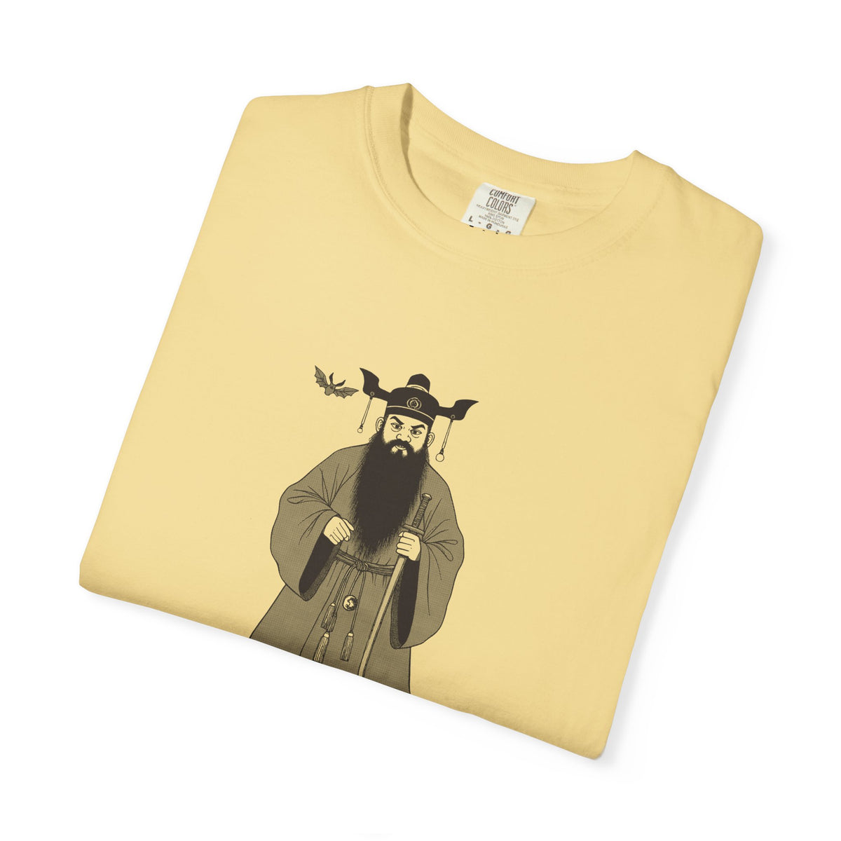 Zhong Kui: The Demon Queller — Garment-Dyed One-Ink Tee