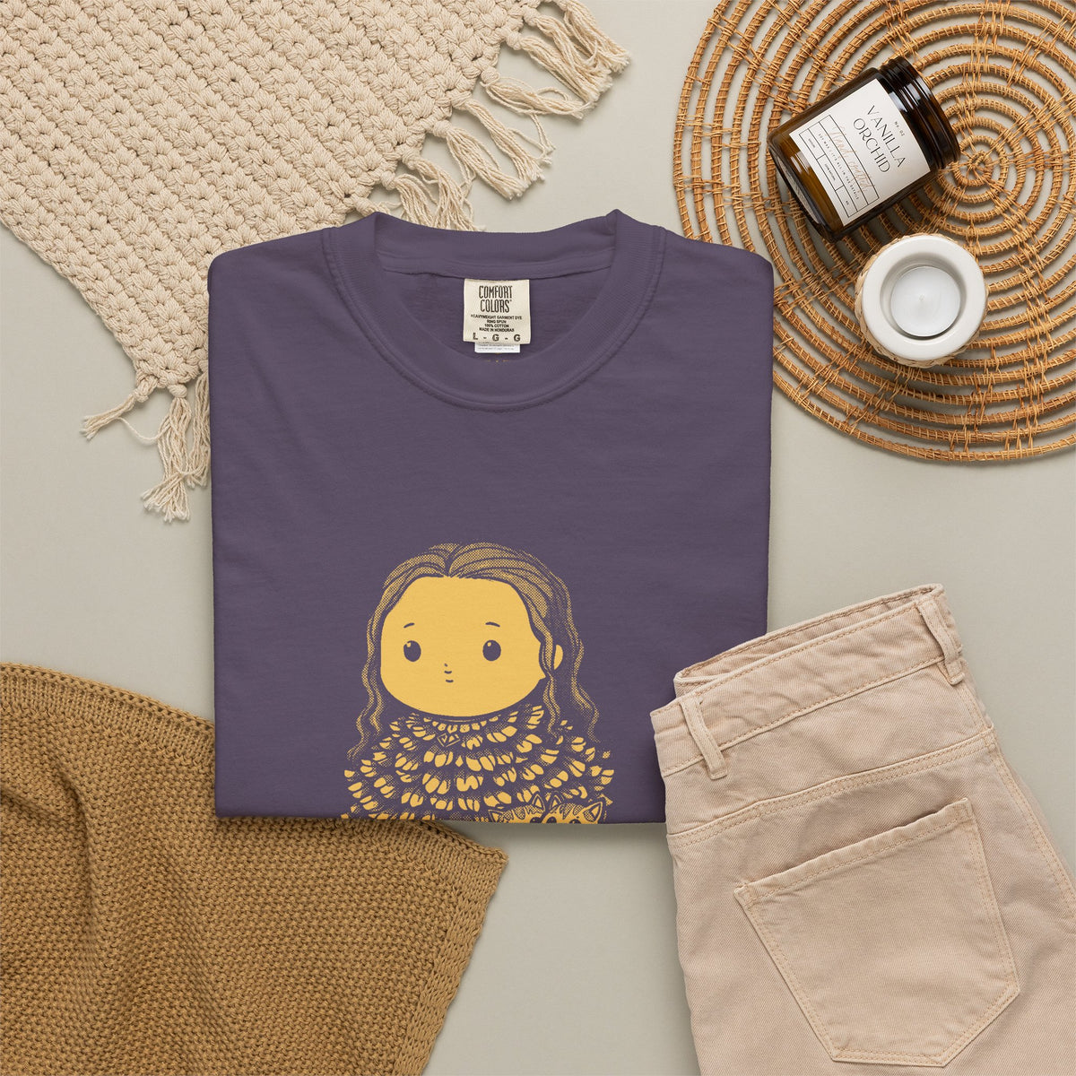 Freyja · “The original cat lady.” — Garment-Dyed One-Ink Tee