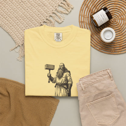 Thor · “Bring a raincoat.” — Garment-Dyed One-Ink Tee