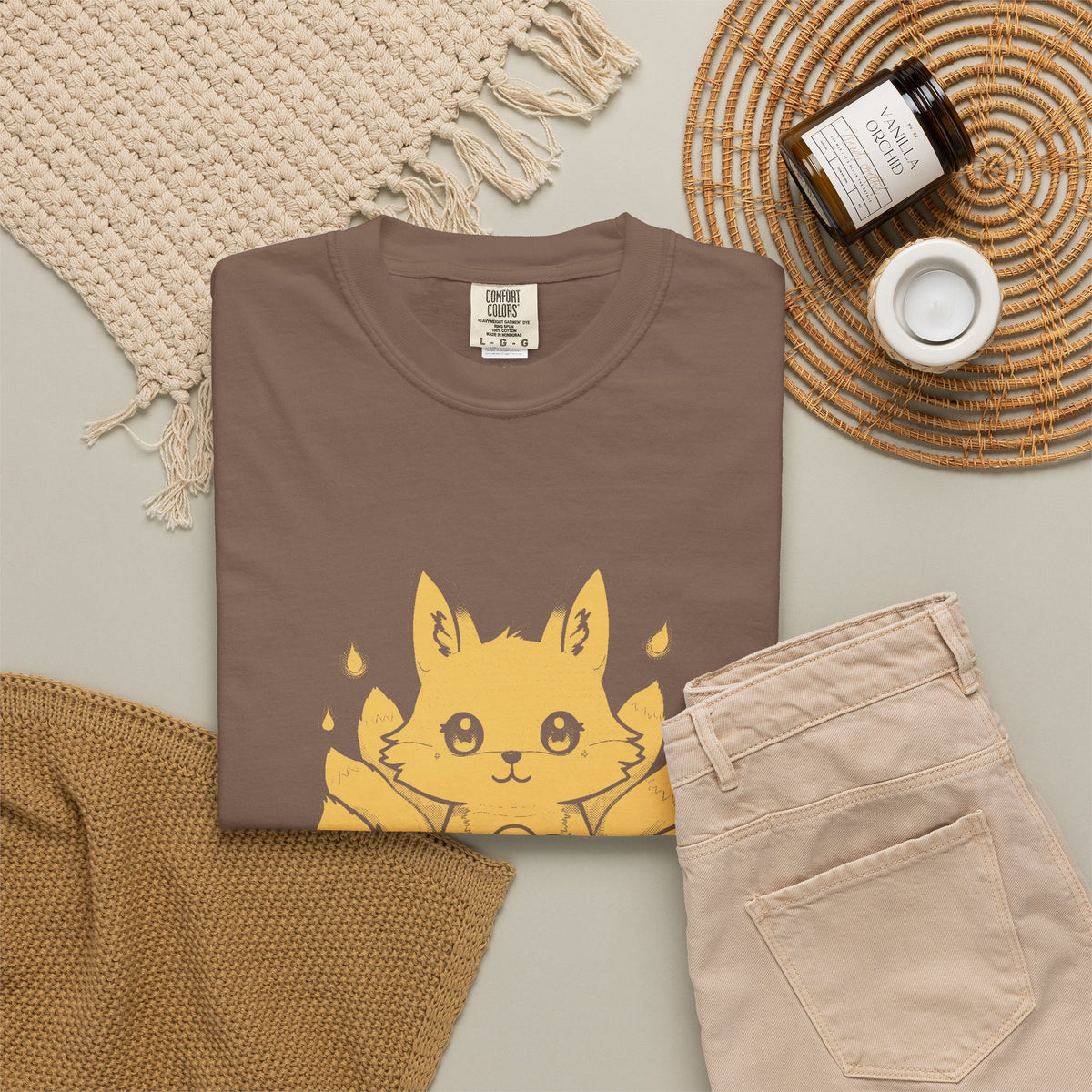 Kitsune · “Fox wedding weather.” — Garment-Dyed One-Ink Tee