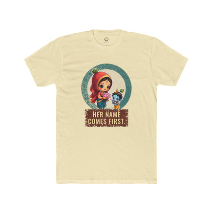 Radha · “Her name comes first.” — Unisex T-Shirt