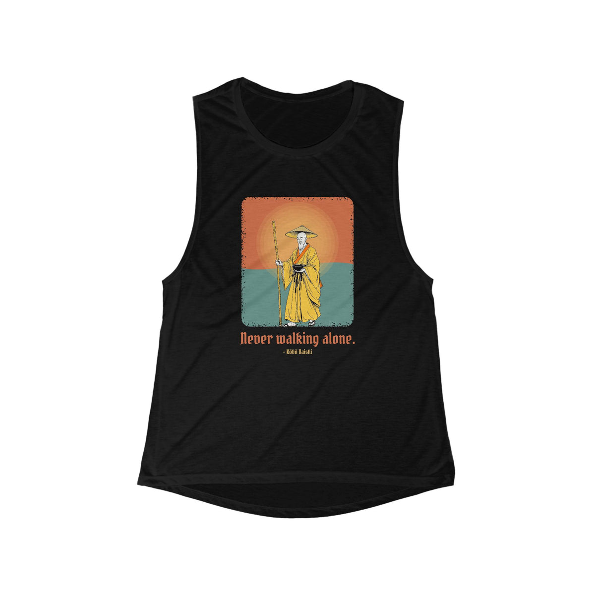Kōbō Daishi: The Eighty-Eight Temple Road — Women's Flowy Muscle Tank