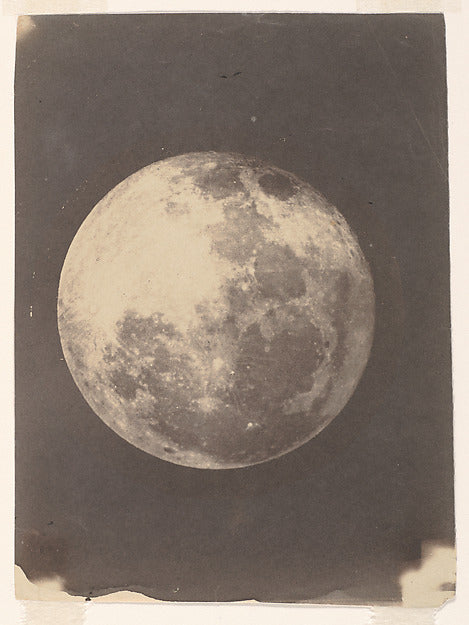 The full Moon, photographed 1857–60. Hina-i-ka-malama is the woman in the moon, so the moon is her central symbol.