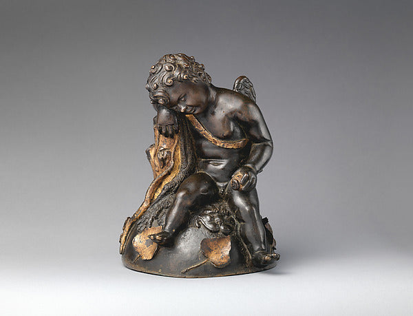 Early 16th-century bronze Sleeping Cupid, showing how Renaissance artists revived the Greek image of Eros.