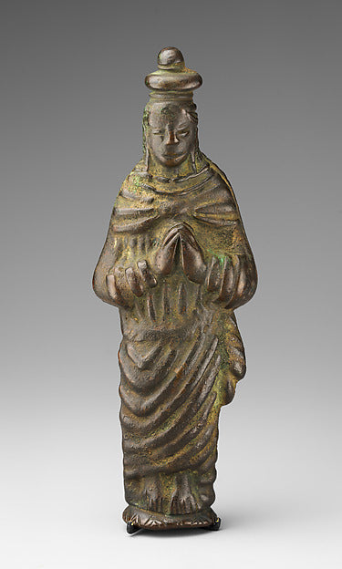 Kongo peoples' bronze pendant of the Virgin Mary, 16th–17th century, showing Christian imagery in African art.