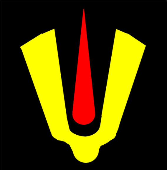 The Venkateswara namam, the Vaishnava U-shaped mark with a central red line, worn on the deity's forehead.